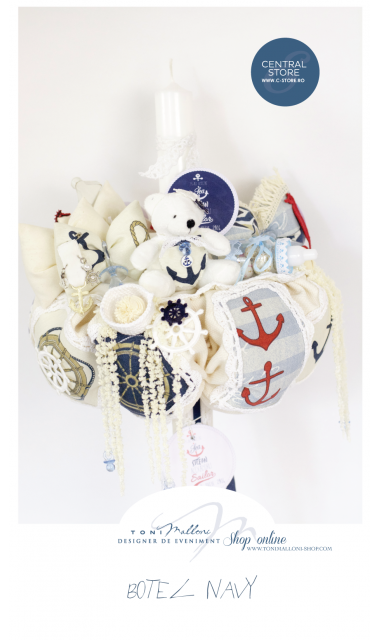 Trusou de botez cu broderie pentru baieti, The Sailor Boy 1